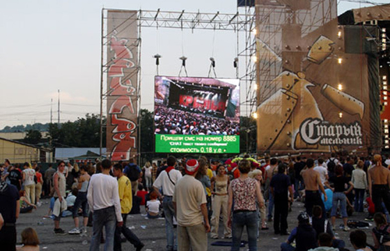 140° Viewing Angle Rental Outdoor Full Color Led Display 90mm cabinet thickness