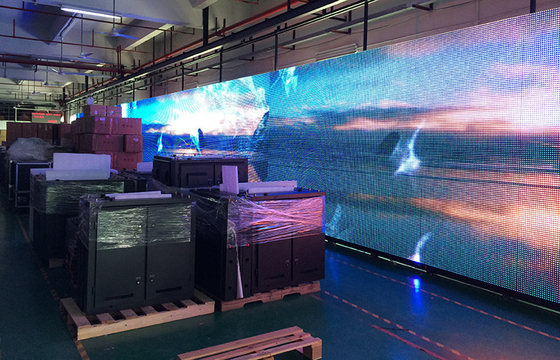 Large Size Advertising LED Billboards , P16 1RGB Full Color LED Panels