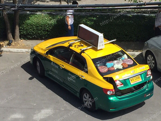 220V / 50HZ Advertising Taxi Top Led Display / Billboard / Sign